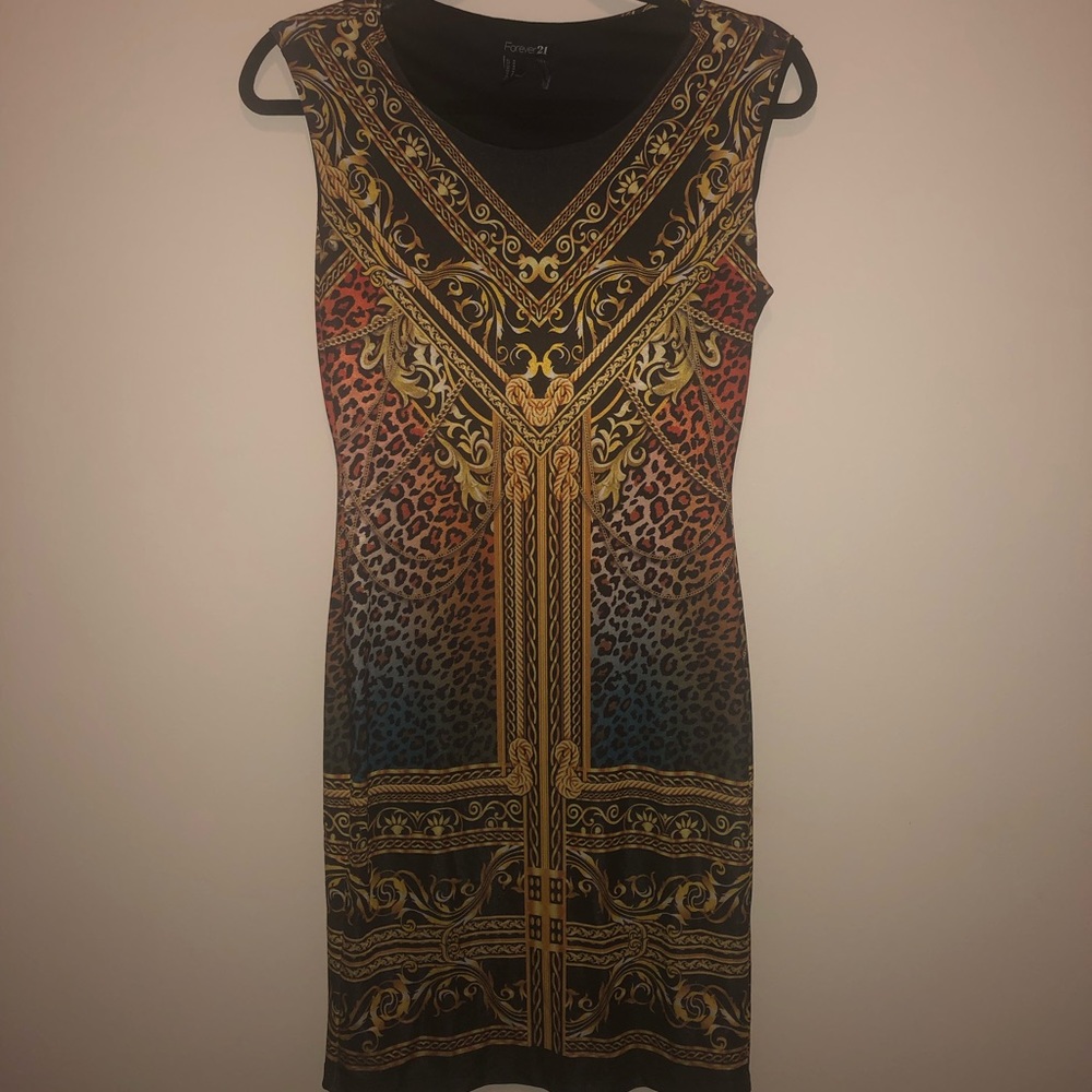 Spandex patterned dress